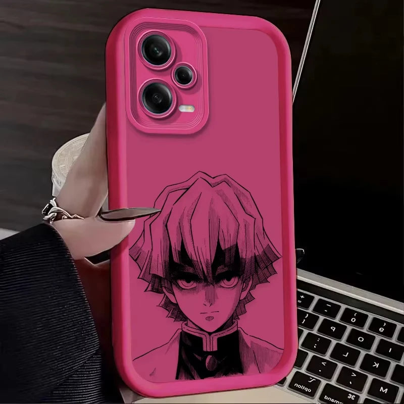 Anime A-Agatsuma Z-Zenitsu Phone Case For Redmi Note 13 12 Pro Plus 5G 13 12 Pro 4G 5G 11 10 Pro 12S 11S 10S Redmi 13C 12 Cover