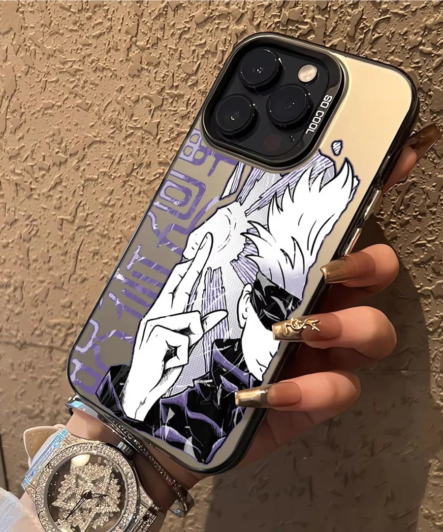 Hot Anime J-Jujutsu Kaisen Gojo Phone Case For iPhone 16e 16 Pro Max 15 14 Plus 13 12 Mini 11 Pro Shockproof Silicone Back Cover