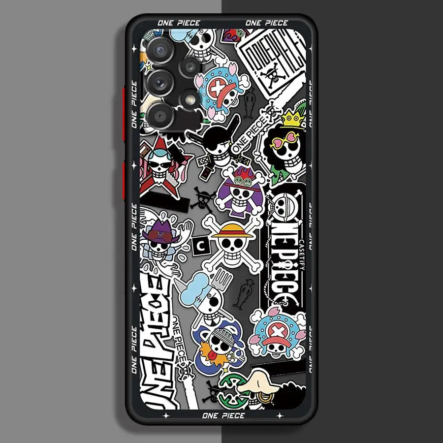 O-neS P-ieceS ZoroS Logo Case for Samsung Galaxy A34 A36 A14 A23 A53 A52S A54 A73 A33 A35 A72 A16 A15 A56 A55 A17 A52 Phone