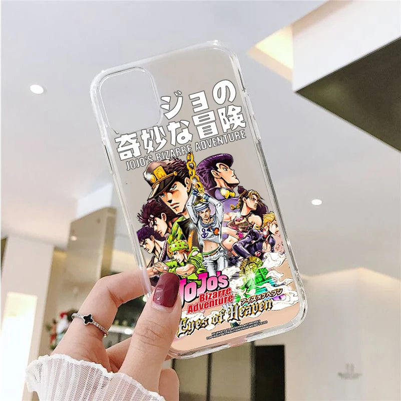 JoJo's Bizarre Adventure JoJo Anime Phone Cover For iPhone 11 12 13 14 15 16 17 Pro Max 16 15 14 Plus 17AIR Soft Silicone Case