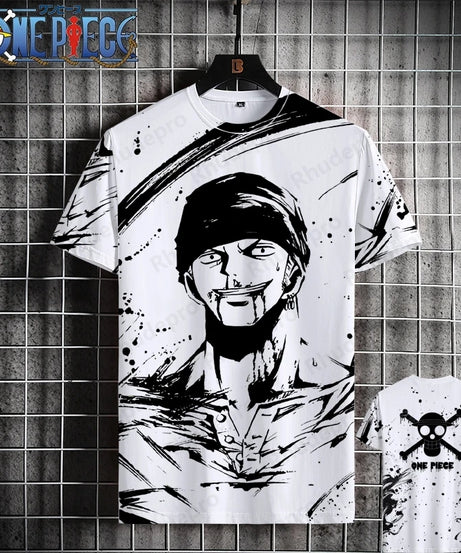 Luffy One Piece 3D Printed T-Shirt – Unisex Summer Anime Tee