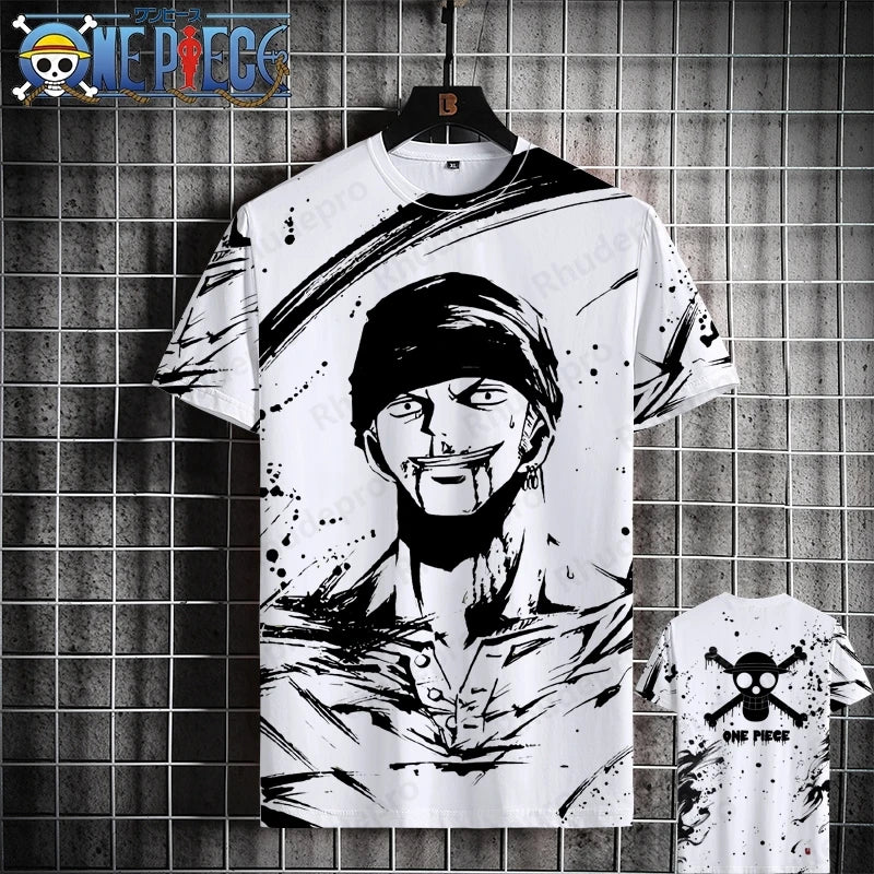 Luffy One Piece 3D Printed T-Shirt – Unisex Summer Anime Tee