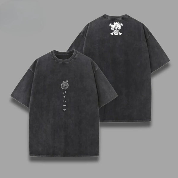 One Piece Skull Vintage-Washed T-Shirt — Graphic Tee
