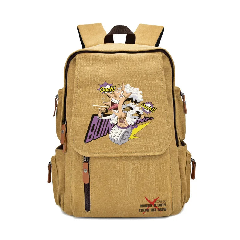 Anima One Piece Peripherals Luffy Ace Premium New Rucksack School Bag Trendy Large Capacity Backpack Bag Birthday Fan Gift