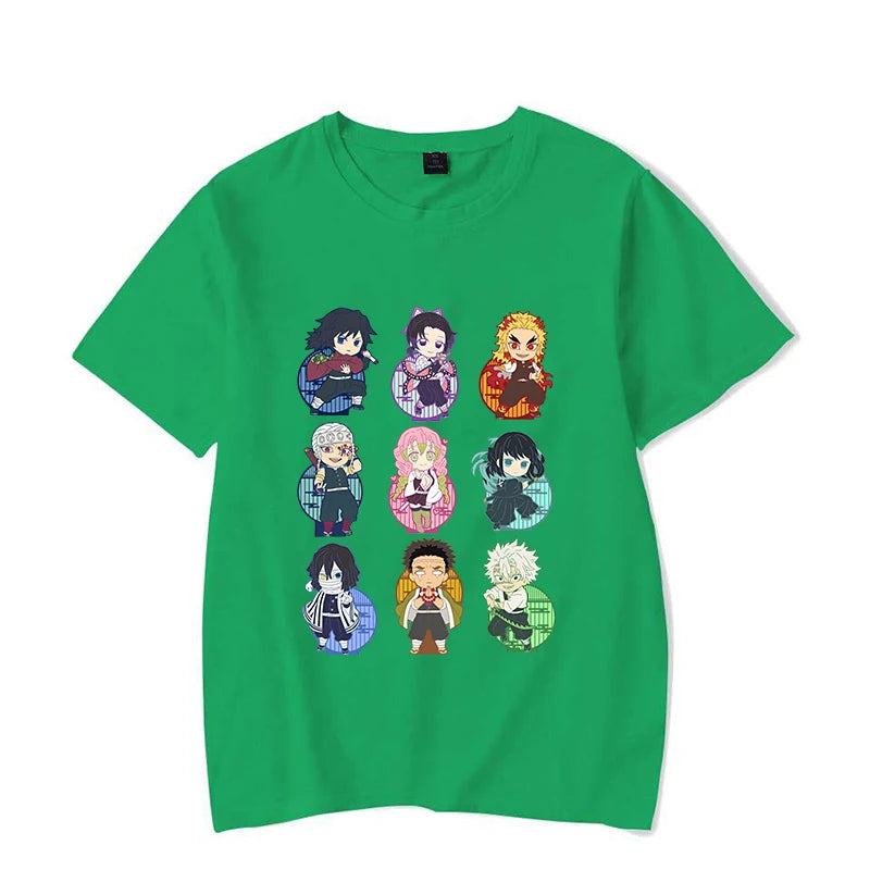 New Fashion Demon Slayer T Shirt Funny Anime Print T Shirt Anime Graphic Tee Shirt Unisex Casual Plus Size Tops