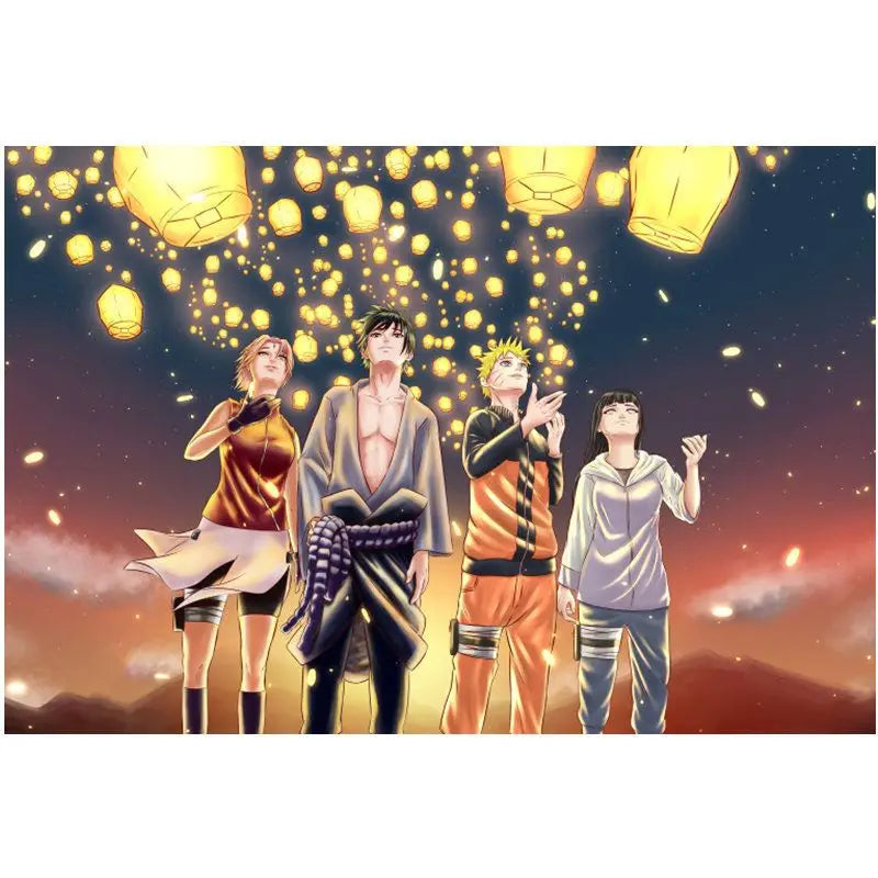 Naruto 3D Stereoscopic Wall Sticker Personality Naruto Student Dormitory Poster Wallpaper Self Adhesive Interior Decoration