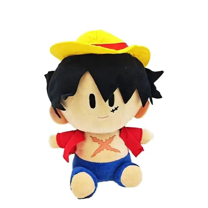 25Cm Anime One Piece Monkey D. Luffy Roronoa Zoro Sanji Plush Doll Pillow Ornament Children's