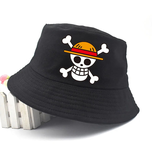 One Piece Luffy Embroidered Bucket Hat