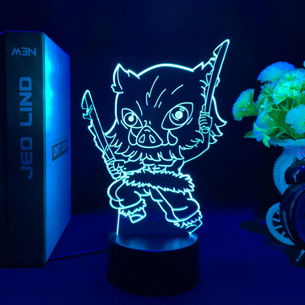 Anime Demon Slayer 3D LED Nightlight Figure for Kids Child Bedroom Decor Cool Kimetsu No Yaiba Lamp Gift Dropshopping