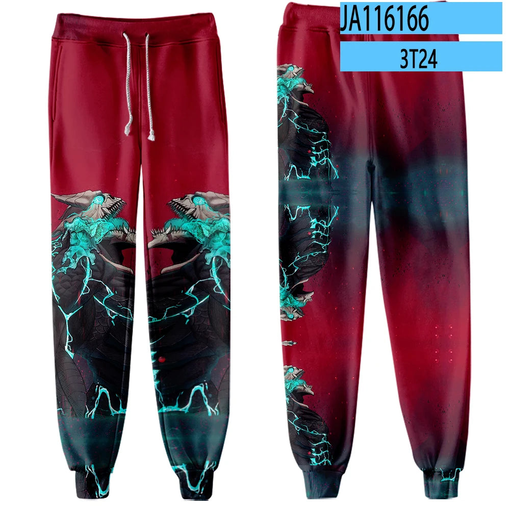 Kaiju No. 8 3D Jogger Pants – Anime Fitness & Casual Sweatpants