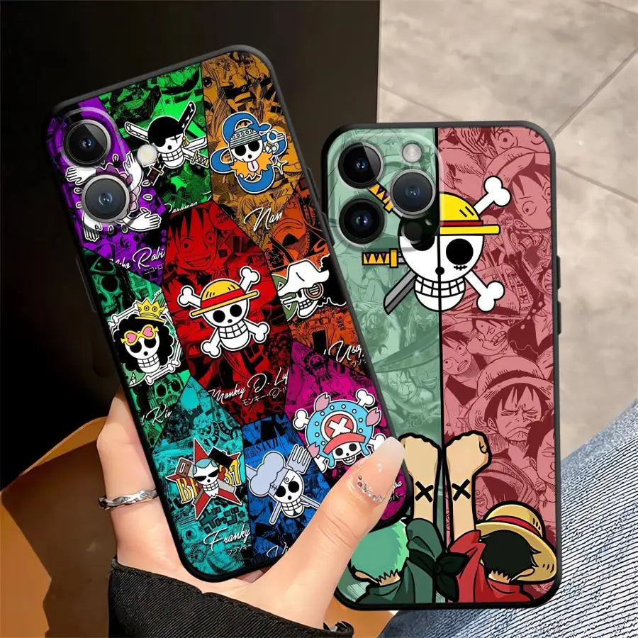 Soft Back Phone Cover Case for iPhone 14 17Air 17 16 Pro Max 15 Plus X XS XR 7 8 13 Mini 11 12 SE Anime Character Cool