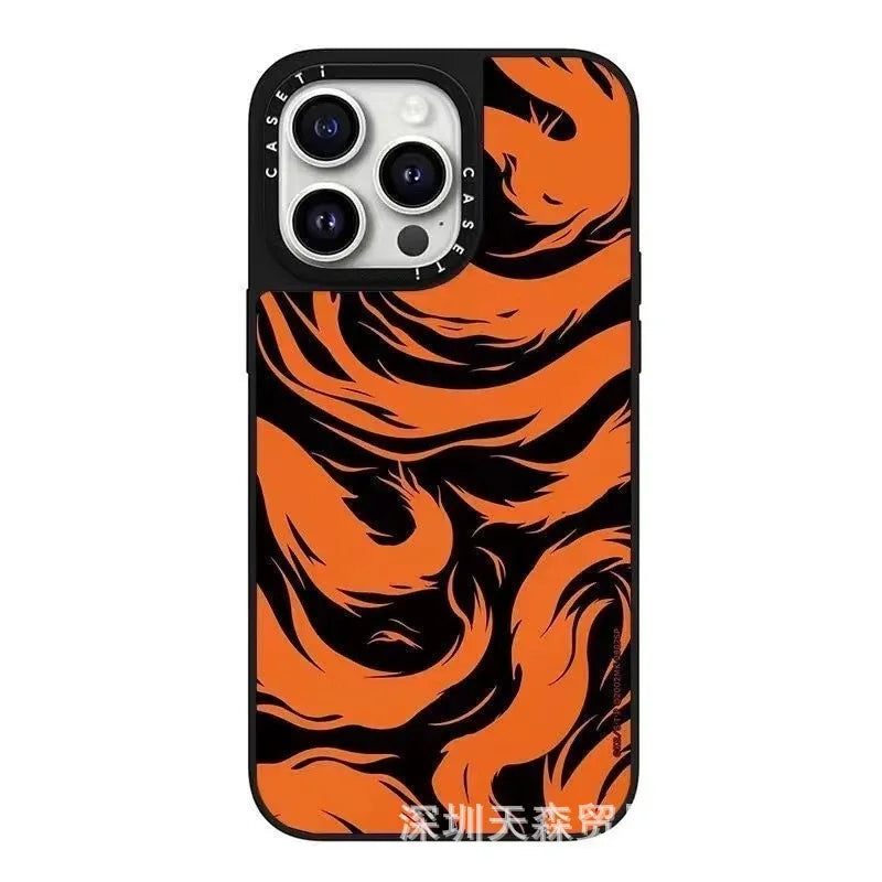 One Piece x Naruto Mirror Phone Case – Anti-Fall Collection for iPhone 16 Pro Max