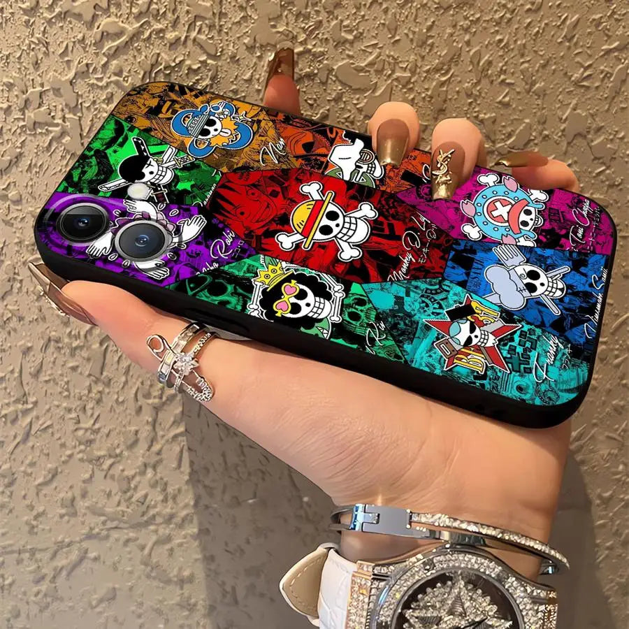 Soft Back Phone Cover Case for iPhone 14 17Air 17 16 Pro Max 15 Plus X XS XR 7 8 13 Mini 11 12 SE Anime Character Cool