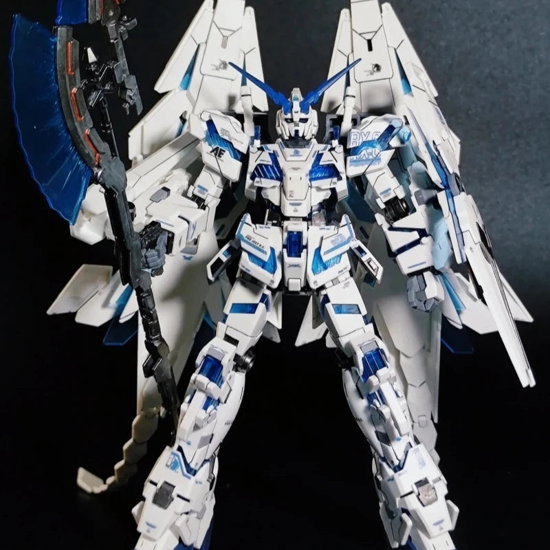 Hg 1/144 Star Motion Perfect Unicorn Rx-0 Assembly Model Kit Action Figures Plastic model toys Collectible Model Boy's Gift