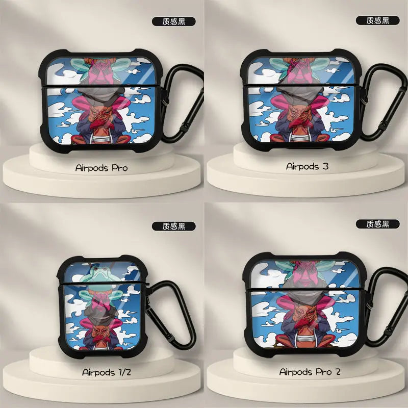 New Anime Naruto Sasuke Obito Protective Case for AirPods 3 for Airpods Pro 1 2 Wireless Bluetooth Headphone Case Christmas Gift