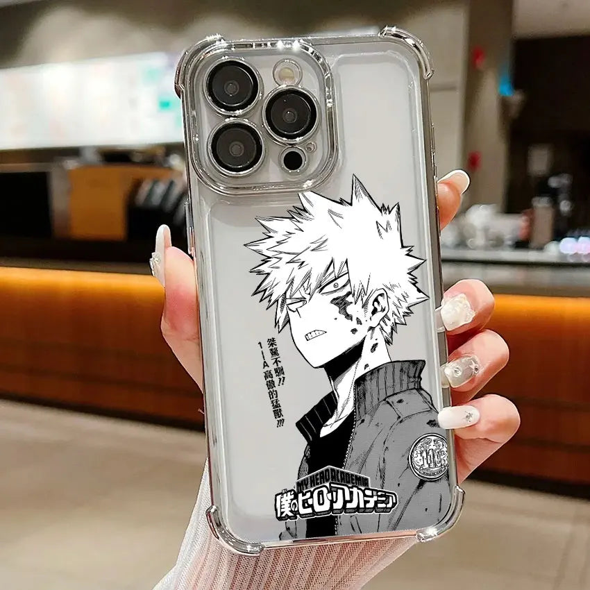 Deku Bakugo Anime Case For Samsung Galaxy A56 A55 A54 A52 A53 5G A36 A34 A35 A33 A50 A73 A26 A25 A16 A06 Clear Soft Phone Cover