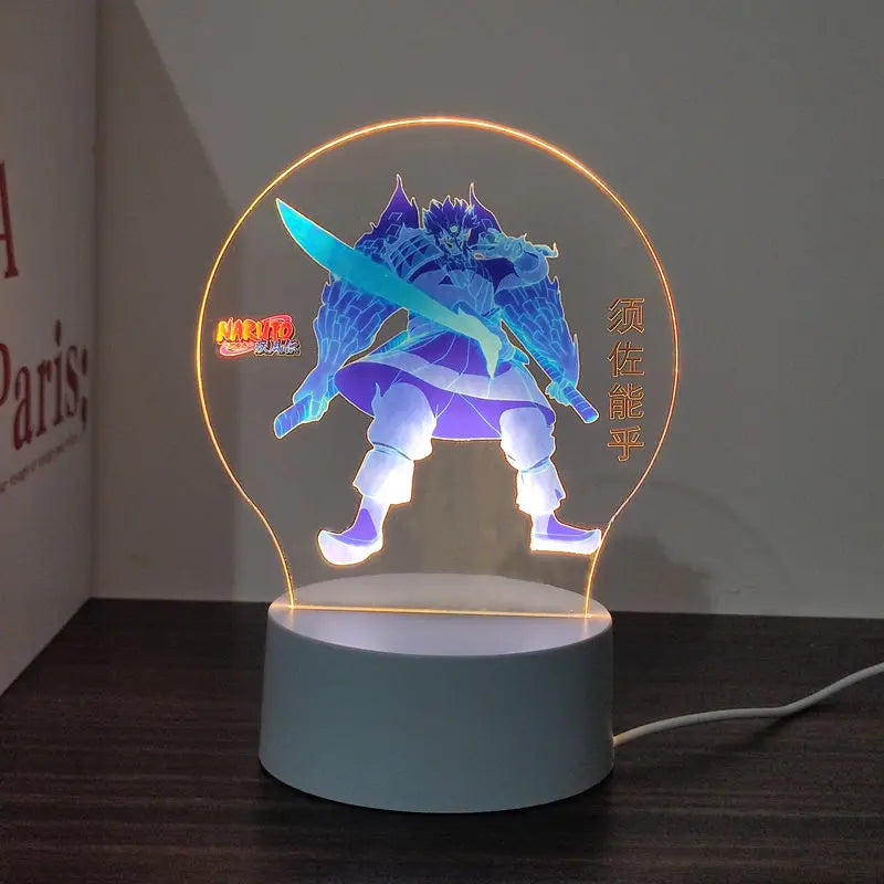New Animation Naruto anime peripheral light-up stand night light Naruto Sasuke Uchiha Itachi Gaara Kakashi Tsunade holiday gift