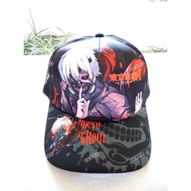 Bleach Tokyo Ghoul Fate Detective Conan Anime Baseball Cap Adjustable Summer Casual Mesh Hat