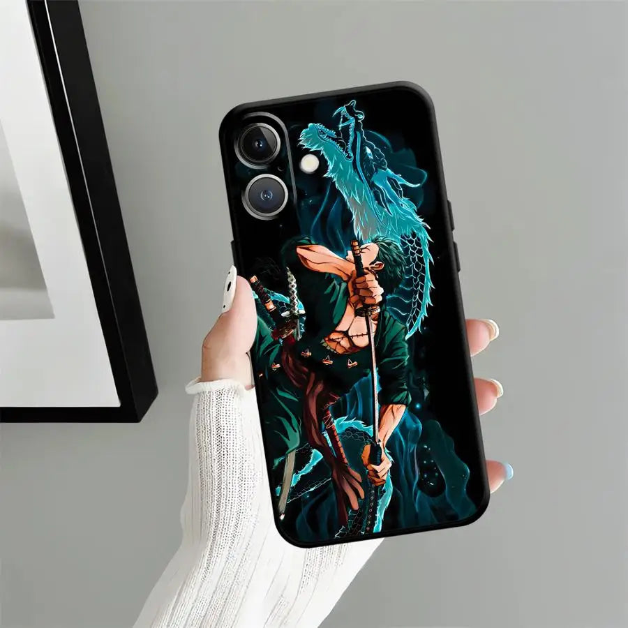 Luffy Zoro Case for iPhone 12 SE 17Air 7 8 13 Mini X XS XR 15 Plus 17 16 Pro Max 11 14 Funda Phone Cover