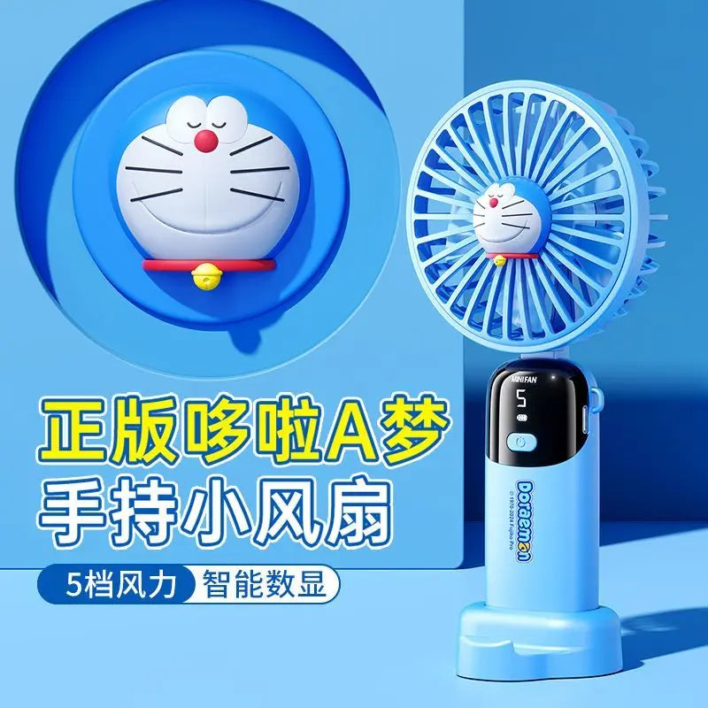 Doraemon Portable USB Fan – Foldable & Silent Cartoon Neck Fan for Students & Gifts