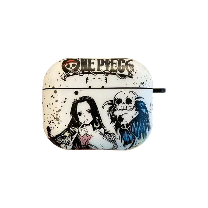 Anime One Piece Bluetooth Earphone Case For Apple AirPods 1 2 3 Pro 4 Headphone Headset Wireless Protection Cover Funda