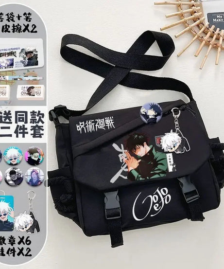 Jujutsu Kaisen Shoulder Bag – Cute Anime Messenger Bag for Students & Fans