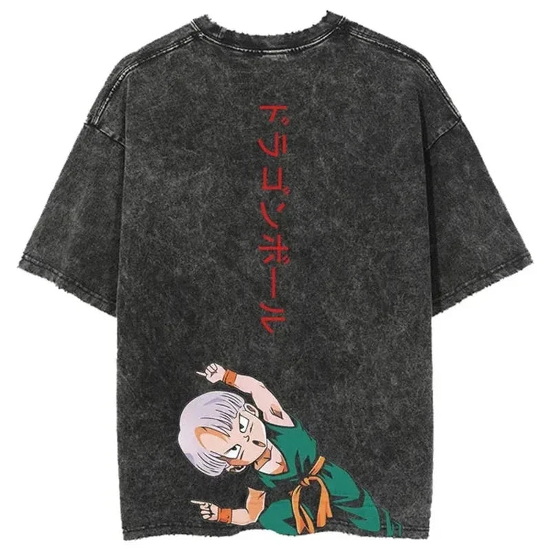 Dragon Ball Oversized Vintage T-Shirt – Streetwear Cotton Tee