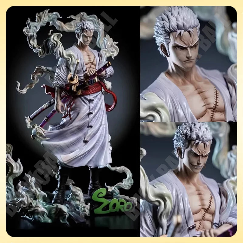 28cm Roronoa Zoro Figure One Piece Anime Figure Two Heads PVC Statue Model Doll Collection Desk Decoration Toys Birthday Gifts