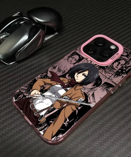 Hot Anime J-Jaegers M-Mikasas Phone Case For Samsung Galaxy A14 A15 5G S21 S22 S23 S24 5G FE Plus Ultra A25 A35 A52 A53 A54 A55