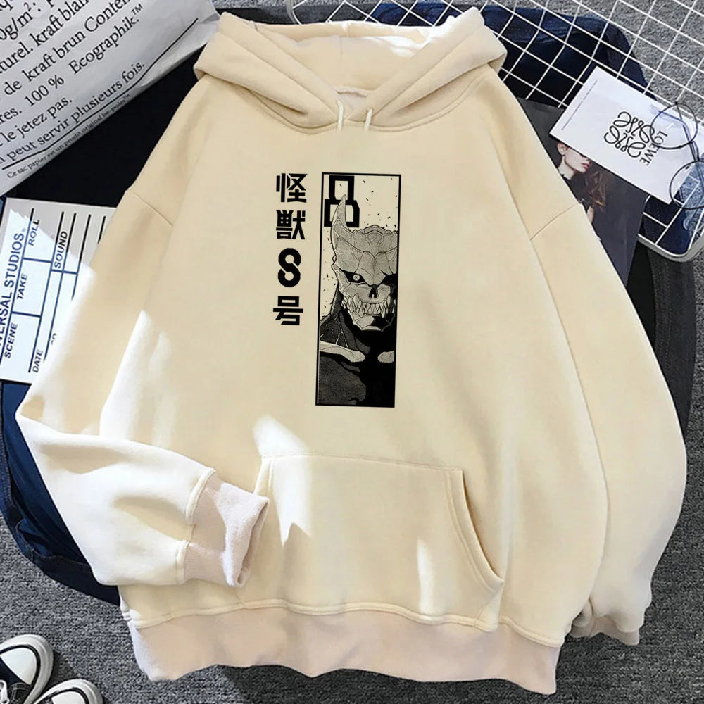 Kaiju No. 8 Hoodie – Y2K Anime Streetwear Pullover