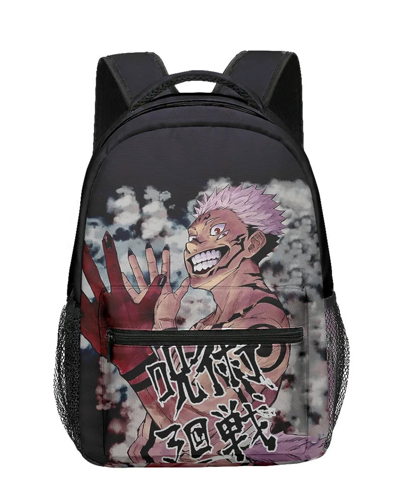 Boy Anime Printed Jujutsu Kaisen Gojo Satoru Backpack Large Capacity Drawstring Bag Student School Bag Travel