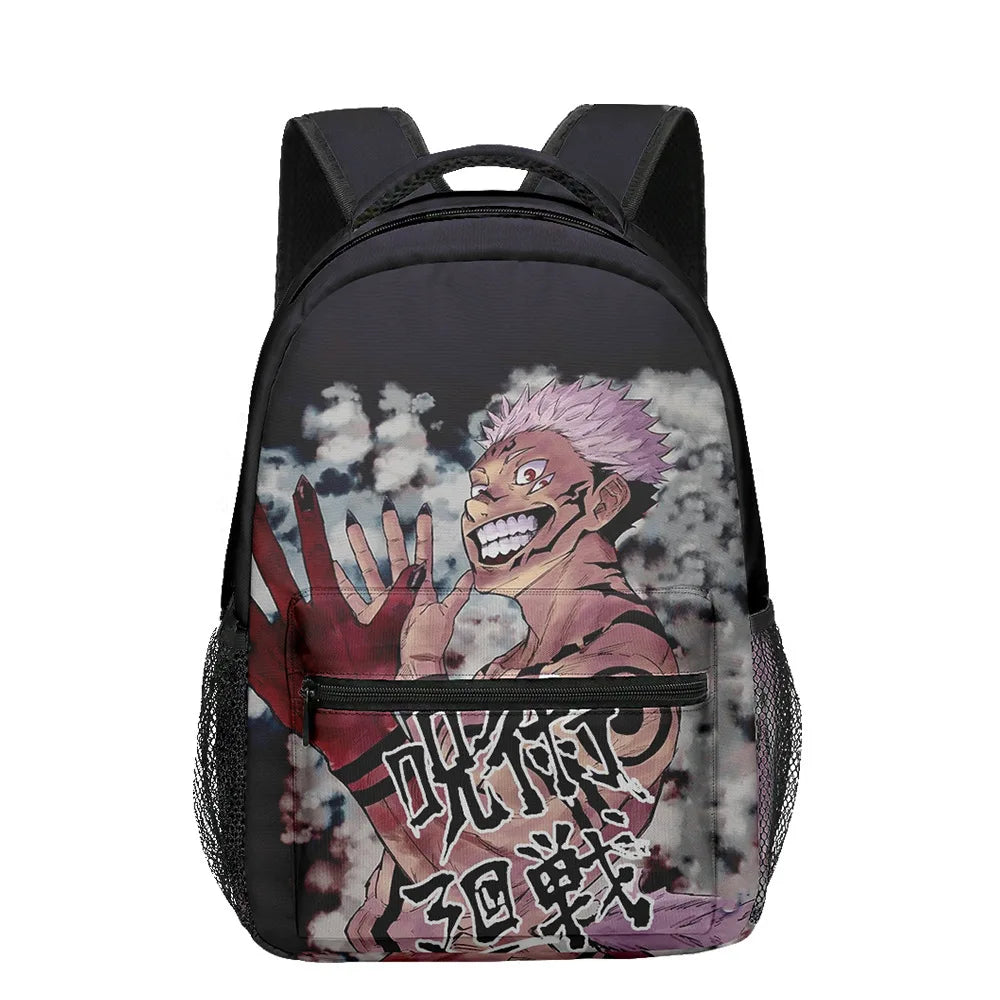 Boy Anime Printed Jujutsu Kaisen Gojo Satoru Backpack Large Capacity Drawstring Bag Student School Bag Travel