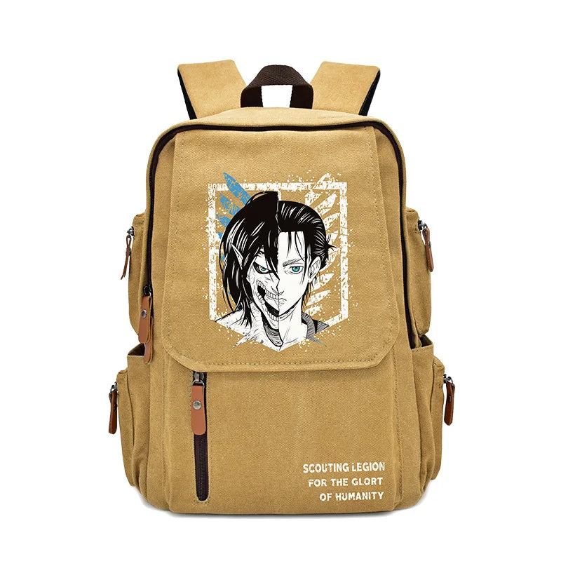 New Attack On Titan Anime Peripheral Rucksack Primary and Secondary School School Bag Men's and Women's Backpack Birthday Gift