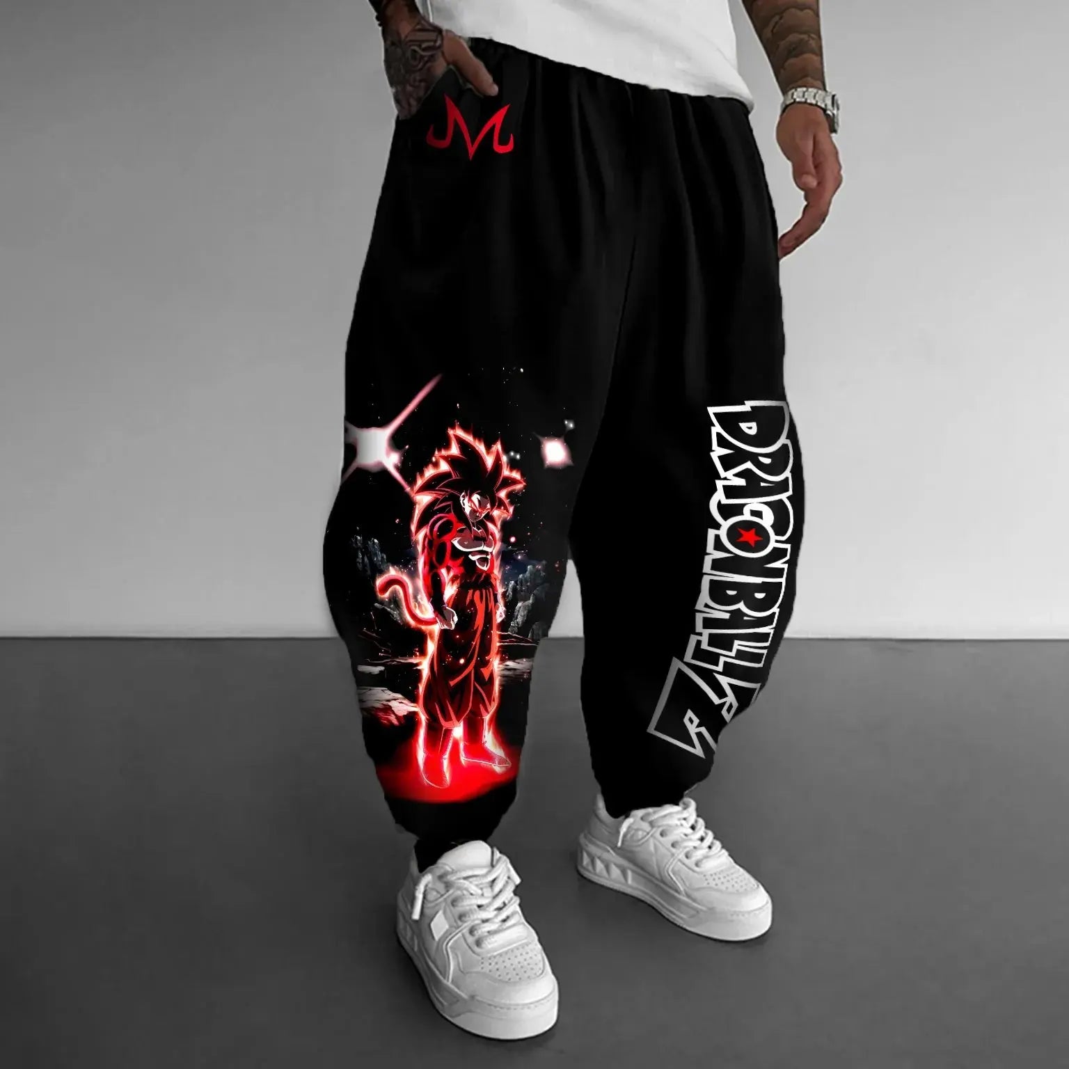 Dragon Ball Z Super Saiyan Goku Men Sweatpants Anime Print Jogger Sports Pants Loose Streetwear Casual Hip Hop Manga Y2k Clothes