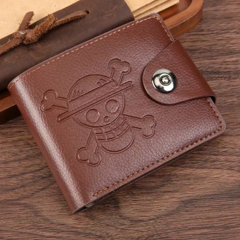 One Piece Luffy Wallet Roronoa Zoro Figures Cosplay Men Women PU Coin Purse Card Holder Wallet for Children Boys
