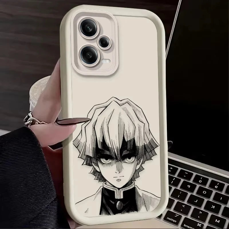Anime A-Agatsuma Z-Zenitsu Phone Case For Redmi Note 13 12 Pro Plus 5G 13 12 Pro 4G 5G 11 10 Pro 12S 11S 10S Redmi 13C 12 Cover