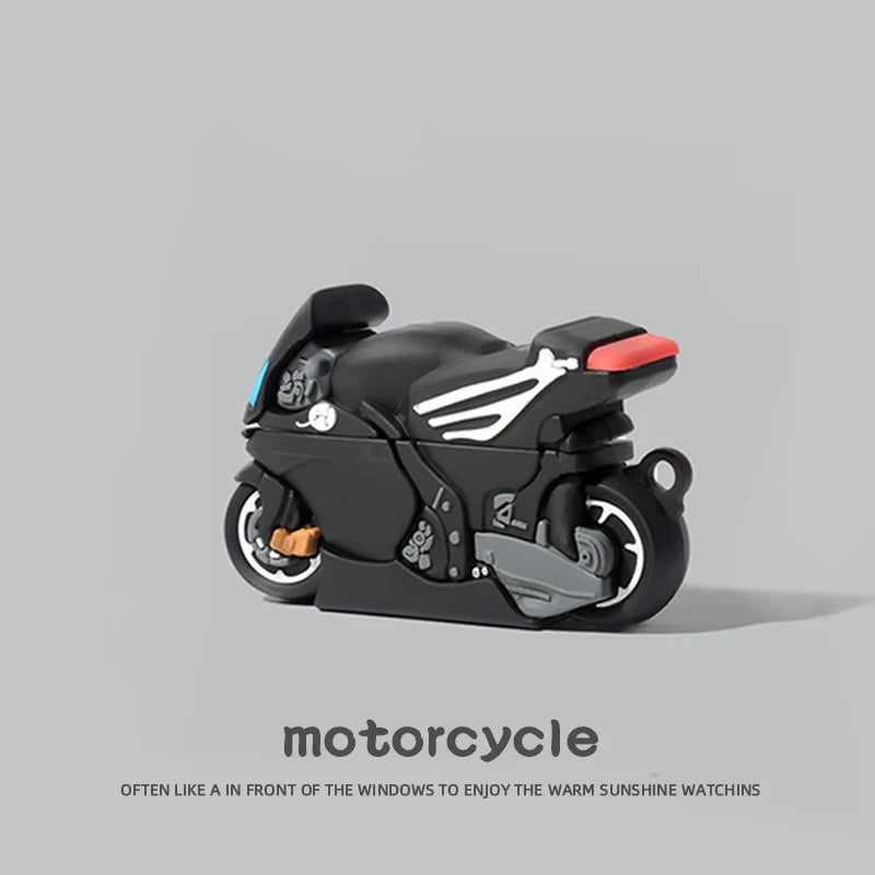 Protective Case for Airpods 4 3 2 Cover for Apple AirPods Pro2 Pro 2nd Generation Shell Game Console Anime Robot Fire