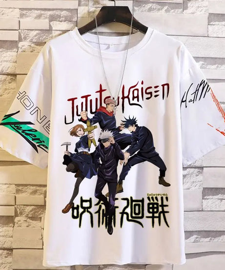 Anime Summer Jujutsu Kaisen T-Shirt Gojo Satoru Clothes Men and Women Fashion T Shirts Short Sleeves Casual Tops birthday gifts