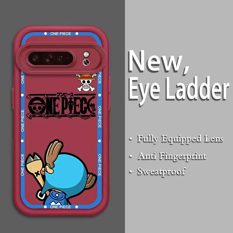 Roronoa Zoro Eye Ladder Case – One Piece Soft TPU Cover for Pixel 9–7A Pro 5G