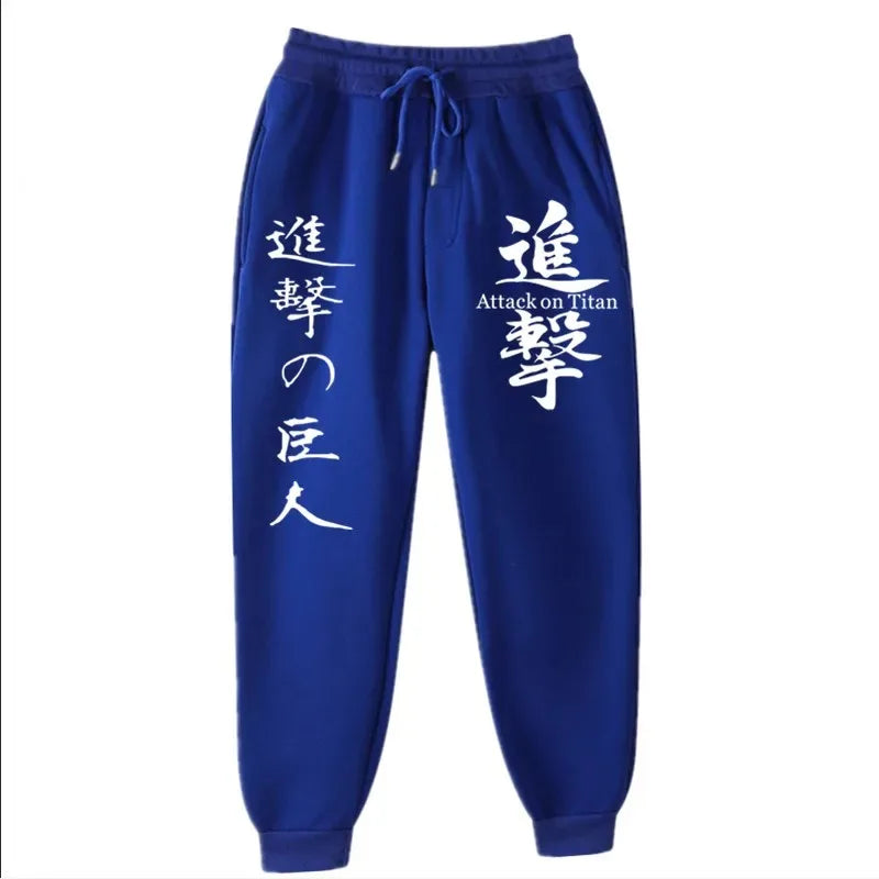 Attack on Titan Fashion Printed Comfortable Running Pants Trendy Versatile Sports Pants Men's Spring and Autumn Trousers S-3XL