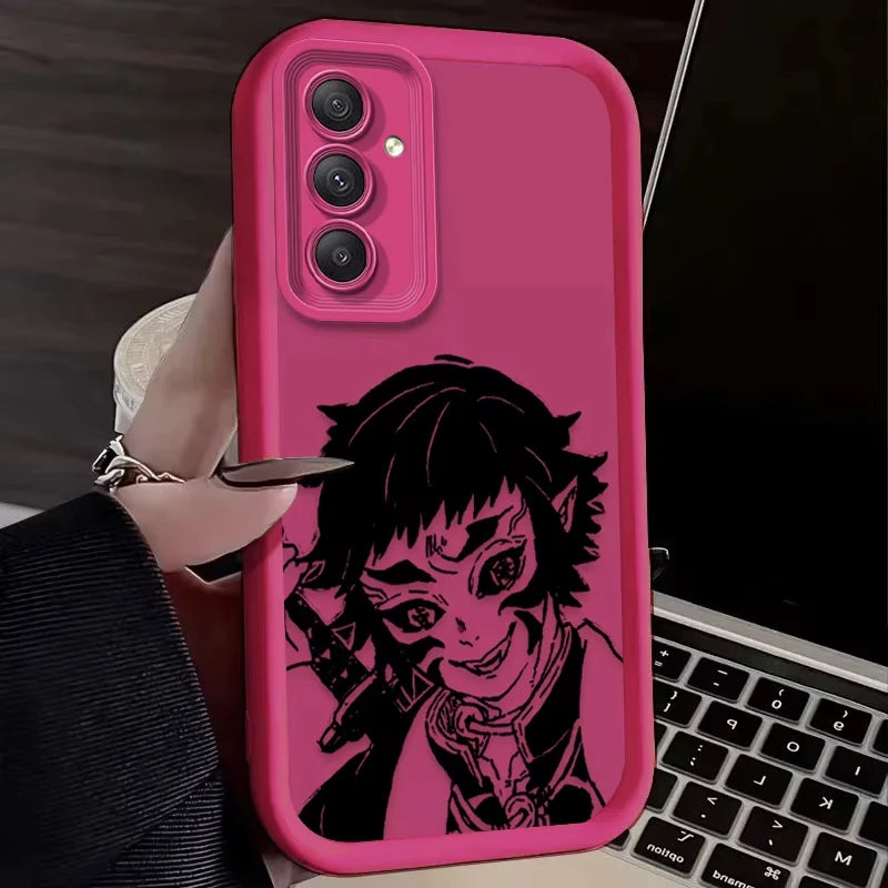 Anime A-Agatsuma Z-Zenitsu Phone Case For Samsung Galaxy A14 A15 5G S21 S22 S23 S24 S25 5G FE Plus Ultra A25 A35 A52 A53 A54 A55