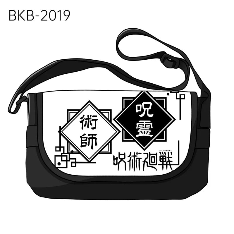 Anime Jujutsu Kaisen Shoulder Gojo Satoru Ryomen Sukuna Handbag Messenger Bag Phone Holder Storage Bags for Travel