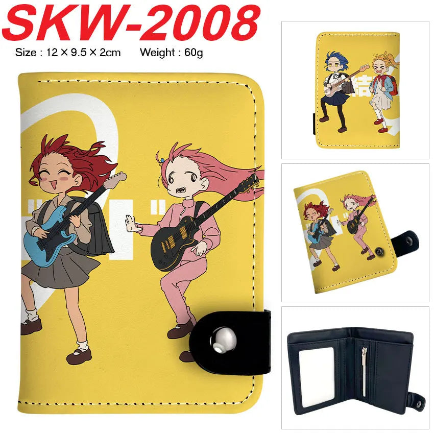 BOCCHI THE ROCK! Anime Yamada Ryo Synthetic Leather Short Men Wallet Gotoh Hitori Card Holder Purse