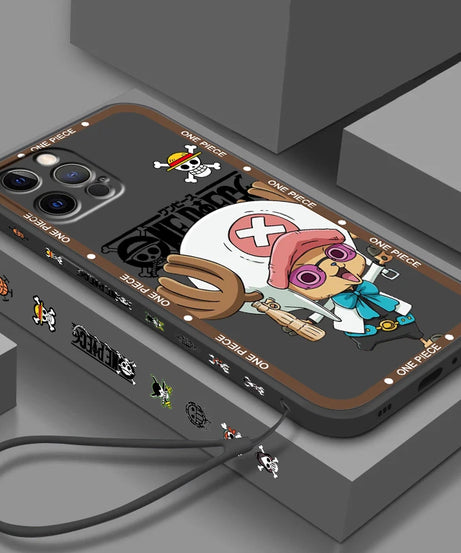 One Piece Chopper Liquid Rope Case for iPhone 15/14/13/12/11/XS/XR