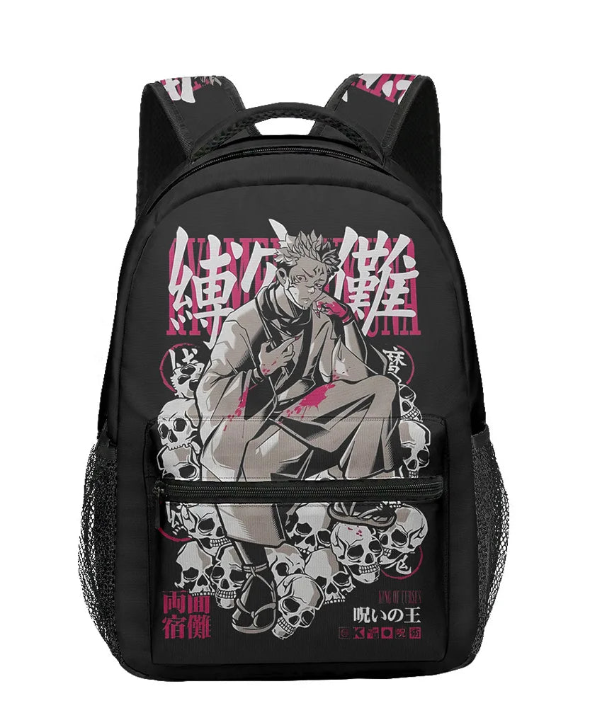 Boy Anime Printed Jujutsu Kaisen Gojo Satoru Backpack Large Capacity Drawstring Bag Student School Bag Travel