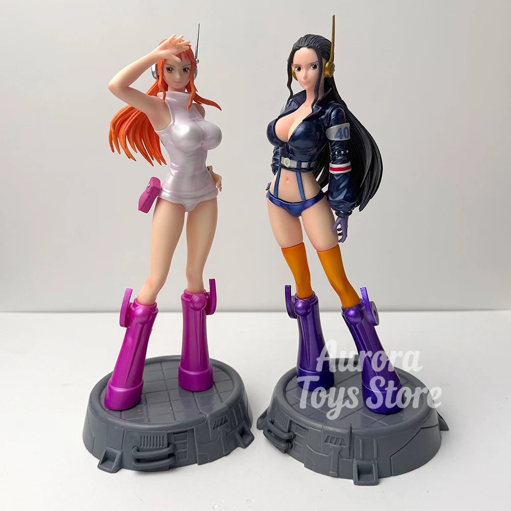 26cm/10.24in Anime ONE PIECE Figure Robin Nami Action Figures Pvc Collection Model Toys for Children Gifts