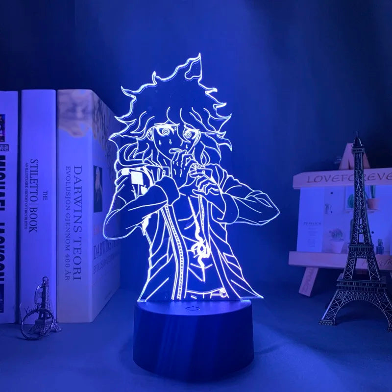 Anime Danganronpa V3 Nagito Komaeda Led Night Light Nagito Komaeda Game Figure Bedside Lamp for Bedroom Decor Kids Manga Gifts