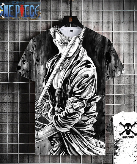 Luffy One Piece 3D Printed T-Shirt – Unisex Summer Anime Tee