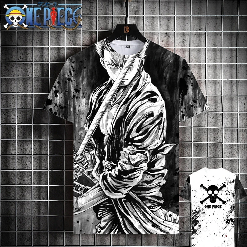 Luffy One Piece 3D Printed T-Shirt – Unisex Summer Anime Tee