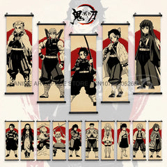 Demon Slayer Zenitsu Wall Scroll — Canvas Poster